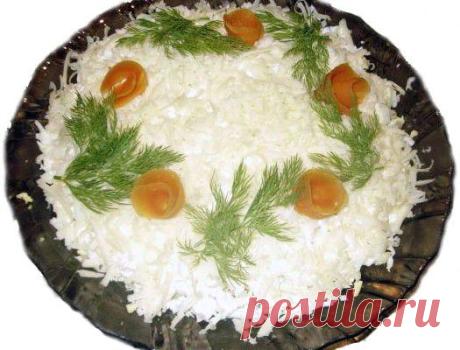 Праздничный салат «Курица под снегом»