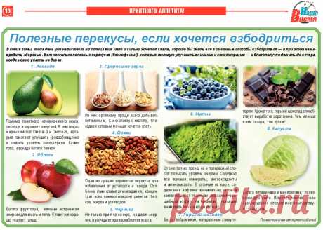 Полезные перекусы, если хочется взбодриться