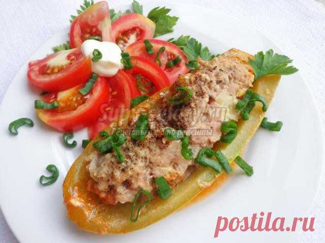 Лодочки из кабачков с фаршем. Рецепт с пошаговыми фото