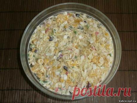 Салат из крабовых палочек с апельсином - Пошаговый рецепт с фото - Салаты