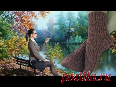 Очень простые носочки. Спицами.#(2024.)