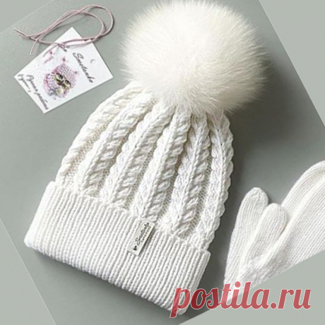 Красивые узоры: вяжем шапки спицами | Креаликум