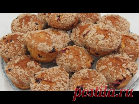 Постоянно ПРОСЯТ Ягодные Кексы - ВКУСНЯТИНА из простых продуктов