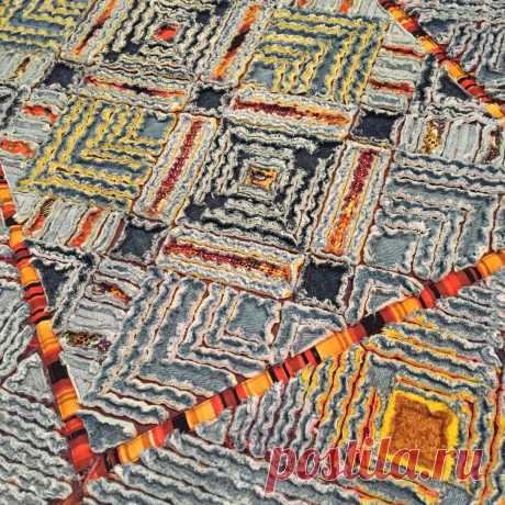 Mari Quilt : Коврик "Танзания"– джинсовая синель