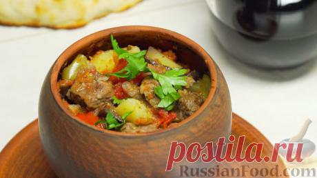 Картошка с мясом в горшочке - сытная еда для всей семьи