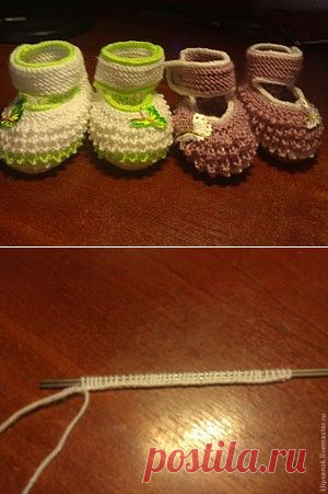 Пинетки-туфельки. Мастер-класс. - Ярмарка Мастеров - ручная работа, handmade