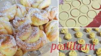 Нежное печенье «Роза» из творожного теста! Готовится очень легко! Очень вкусная домашняя выпечка, которая к тому же не требует многих усилий!