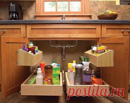 Функциональное место под мойкой — Сделай сам, идеи для творчества - DIY Ideas