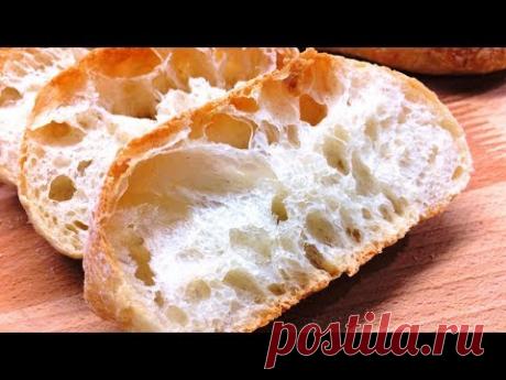 🔴ПОПРОБОВАВ РАЗ ЭТОТ ВКУСНЫЙ ХЛЕБ,ВЫ БУДЕТЕ ГОТОВИТЬ ЕГО ВСЕГДА! 🍞 РЕЦЕПТ ЧИАБАТТЫ В ДУХОВКЕ
