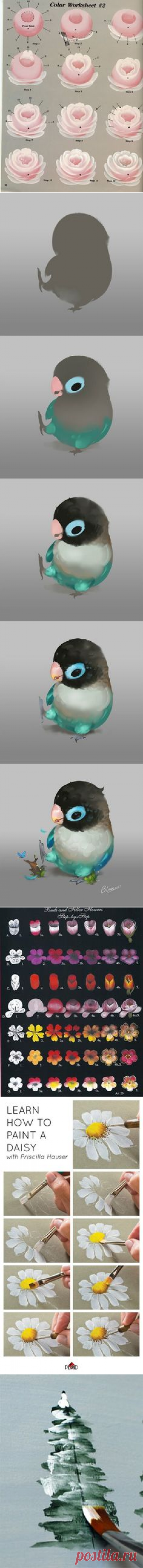 (116) 12 excellent ways to hand paint flowers | Crafts