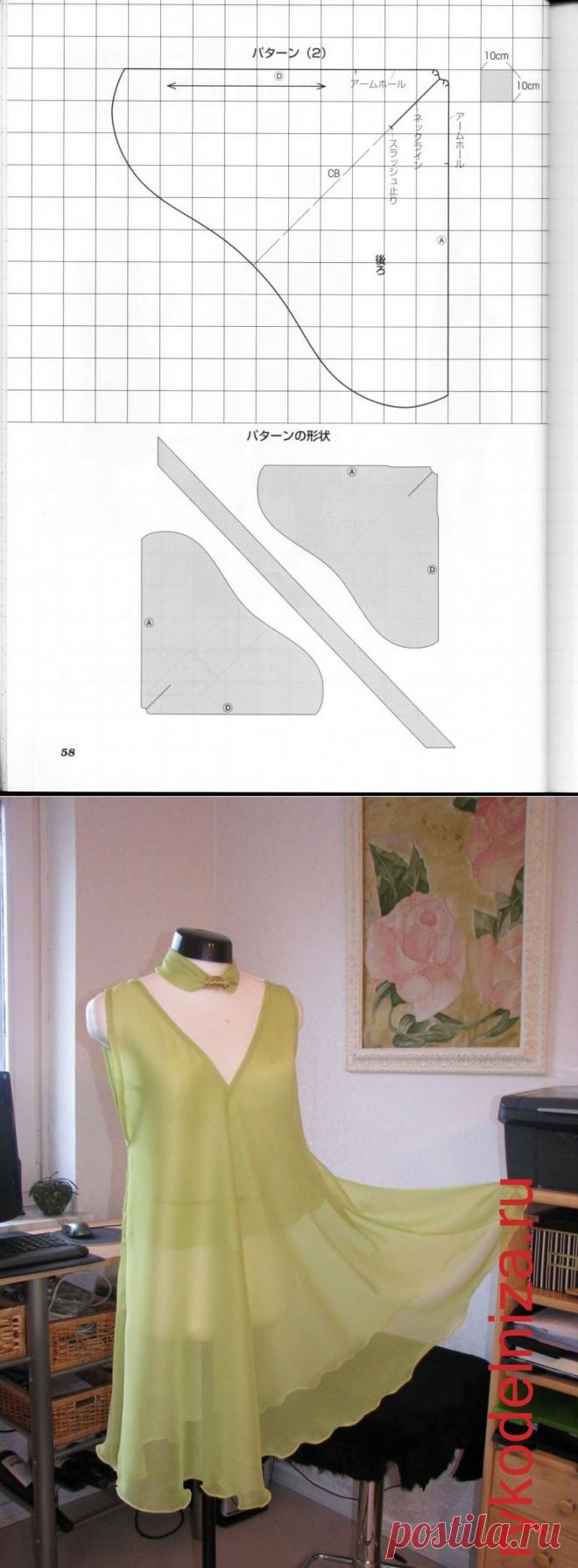 Платье без выкройки за 5 минут — вдохновение рукодельницы