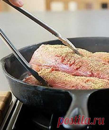 Жарим мясо