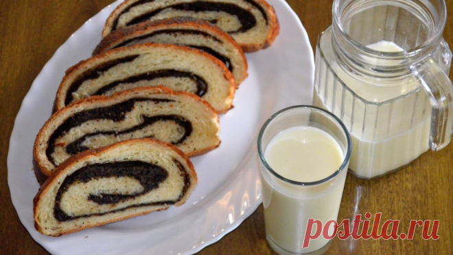 Сдобный дрожжевой рулет с маком Для любителей маковой выпечки! | MaryanaTastyFood | Яндекс Дзен