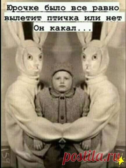 «Возможно, это изображение (1 человек, стоит и текст «все юрочке было равно вылетит птичка или нет он какал...»)» — карточка пользователя Татьяна Кармишина в Яндекс.Избранном