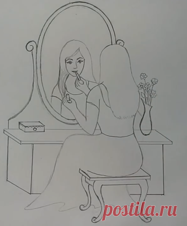 Как нарисовать отражение в зеркале – Google Поиск