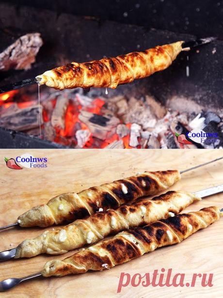 Слоеный хачапури на мангале | Четыре вкуса