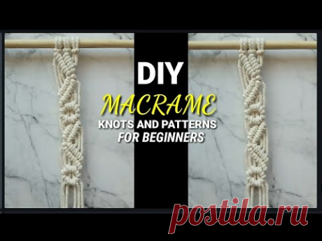 DIY New Macrame Knots | Nuevos nudos de macramé | Simpul Dasar Macrame - YouTube