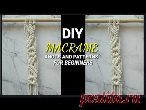 DIY New Macrame Knots | Nuevos nudos de macramé | Simpul Dasar Macrame - YouTube