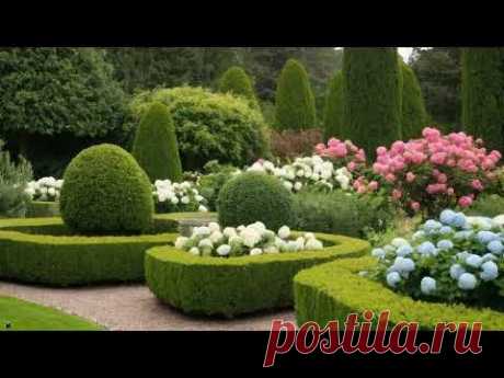 Bright accents of modern site design. Кольорова гама сучасного двору