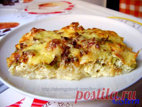 Флан из цветной капусты