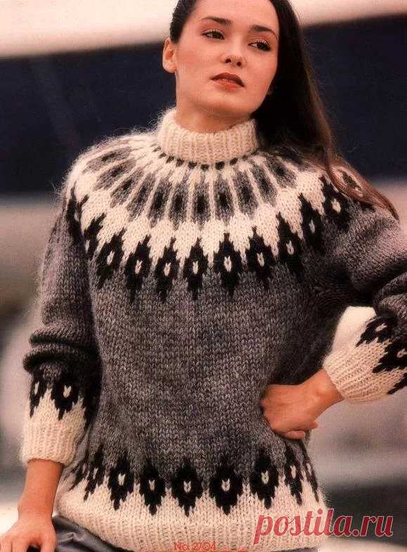Свитер с круглой жаккардовой кокеткой: 2 тыс изображений найдено в Яндекс.Картинках
