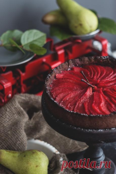 Тарт с винными грушами и заварным кремом. » Рецепты » Кулинарный журнал Насти Понедельник. Кулинарные рецепты с фото.