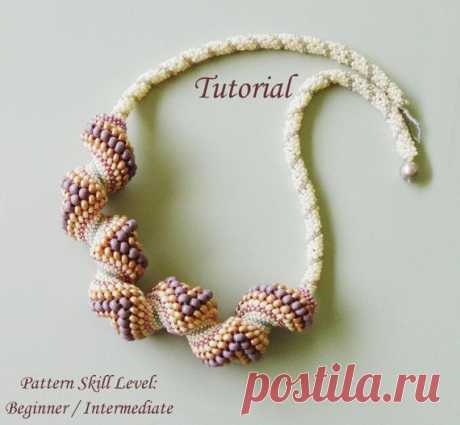 (57) Beading tutorial instructions Cellini spiral by PeyoteBeadArt | Жгуты и лариаты