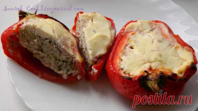 Лодочки из сладких перцев (быстро, вкусно, красиво).