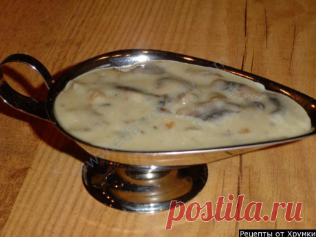 Грибной соус со сметаной