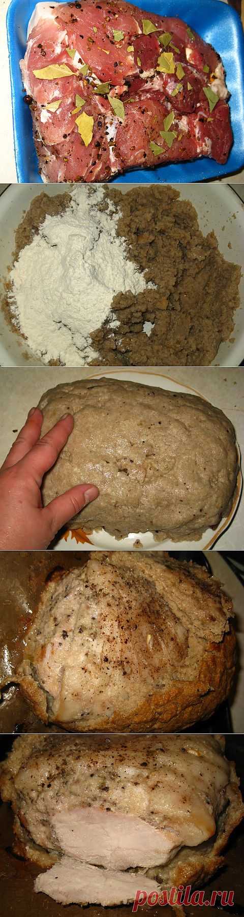 Свинина, запеченная в черном хлебе | Четыре вкуса