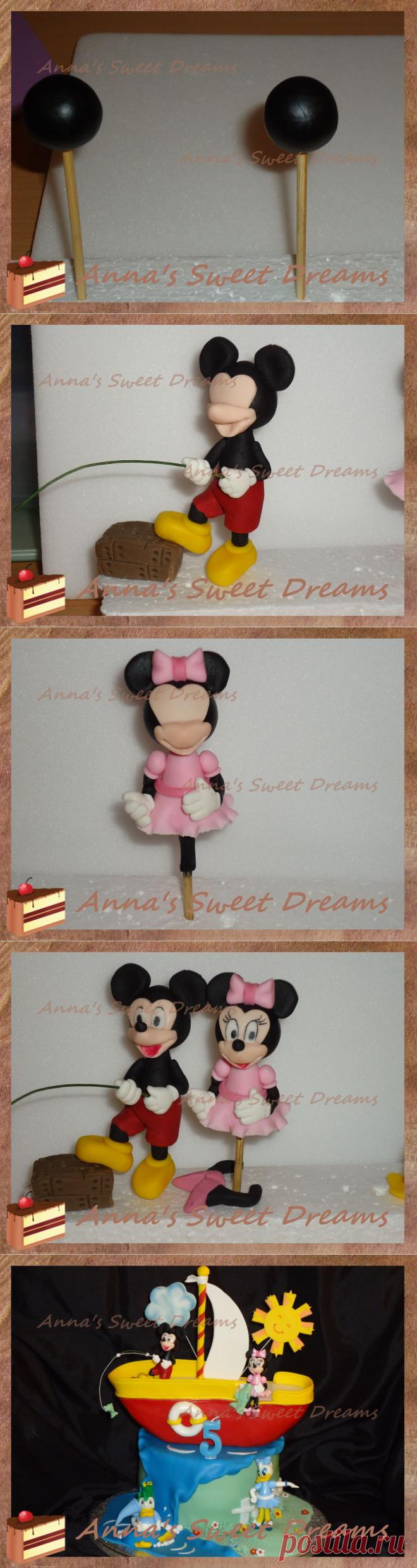 Урок 119: Фигурки Микки и Минни Маус из мастики