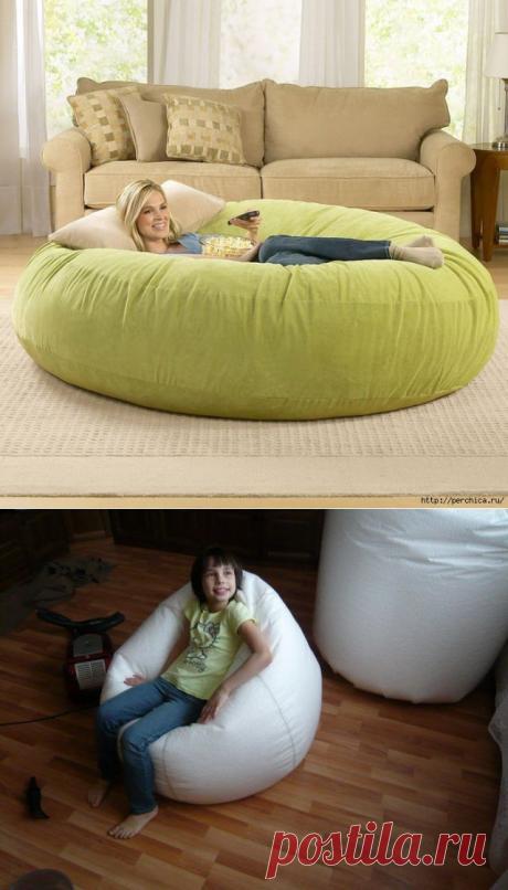 Как самому сделать кровать и кресло-грушу из полистирола + 3мк