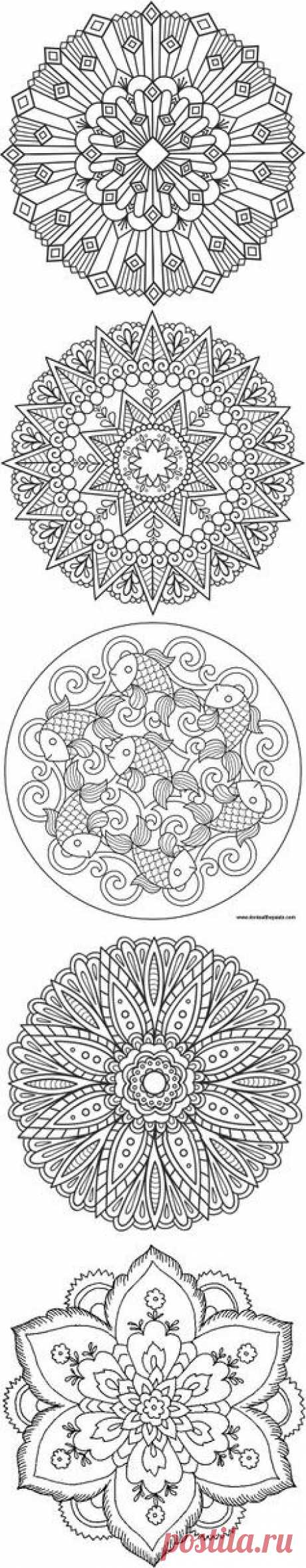 (171) MANDALES в Pinterest | Раскраски Мандала, Мандалы и Мандала-раскраски