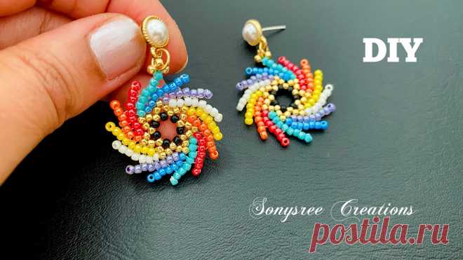 Pin wheel Earrings || St Petersburg stitch Beaded earrings Hi friends....Welcome to my channel . If you like my Video Remember to Subscribe,Like & Share A lot of you have been asking for a contribution link , Here's ...