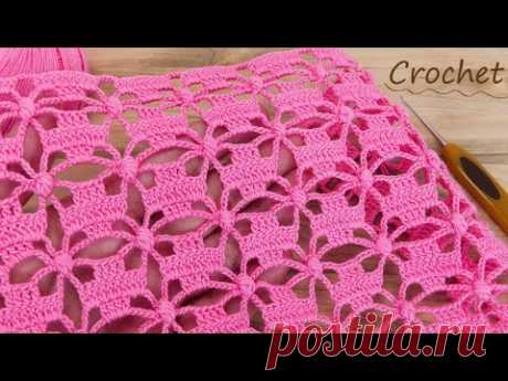 ✨How to crochet EASY for beginners Beautiful Pattern Crochet✨Легкий УЗОР С БУСИНКАМИ вязание крючком