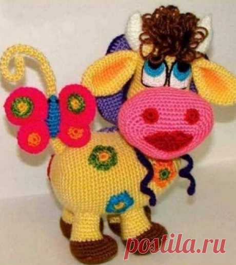 Корова крючком
