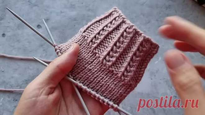 Оригинальная резинка спицами из 2   х рядов!
