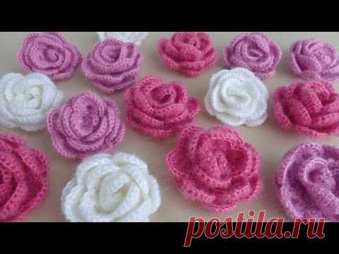 Мастер-класс розы крючком - perchinka63.ru
