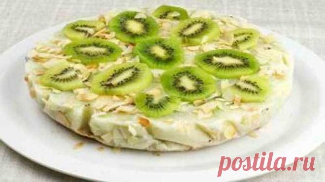 Йогуртовый торт без выпечки | Рецепты "Вкуснятинки"