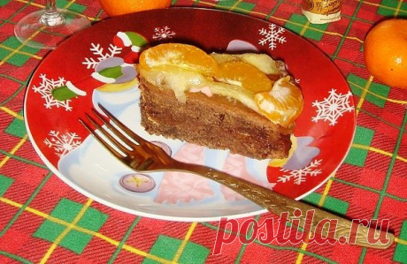 (2) Шоколадный бисквитный пирог с мандаринами и грушами в желейной заливке - рецепт с фото - шоколадный бисквитный пирог с мандаринами и грушами в желейной заливке - как готовить: ингредиенты, состав, время приготовления - Леди@Mail.Ru