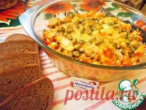 Рисовая запеканка с горохом - кулинарный рецепт