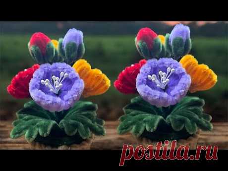 Bunga kawat bulu poppy ll Bunga DIY poppy