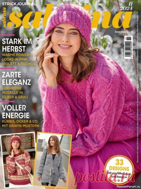 Вязаные модели в журнале «Sabrina German №11 2024» | Журналы