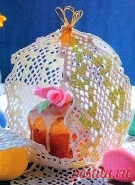 Подарочная упаковка для кулича Органайзер для кулича Для вязания подарочной упаковки для кулича понадобится крючок № 1,25 и пряжа х/б около 100 г.…