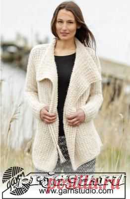 Жакет на завязках с кисточками от DROPS DESIGN. Спицами. Размеры: S-M-L-XL-XXL-XXXL. / prjaga.ru