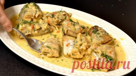 Рыба по- еврейски в луково-сметанном соусе. Вкусное блюдо за копейки | Домашние рецепты. Кулинарные истории и легенды | Дзен