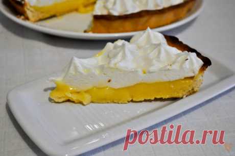 Лимонная тартинка с белковым кремом