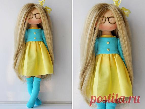 Puppen Gift for her Soft doll Rag doll Tilda doll Fabric doll
