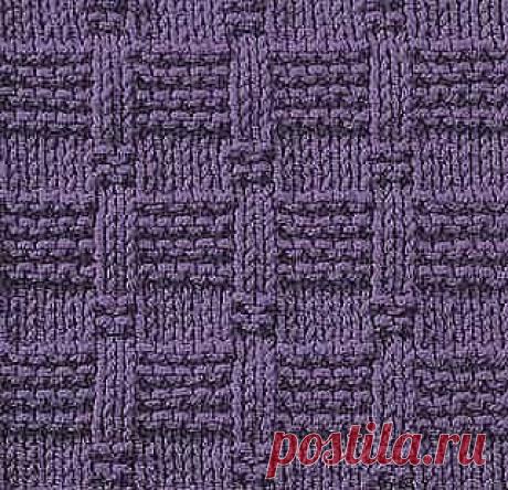 Узоры из  лицевых и изнаночных петель / Рукоделие