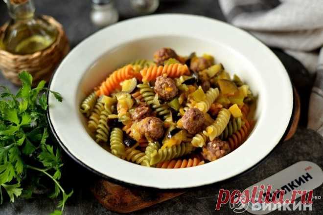 Макароны с баклажанами, помидорами и фаршем - рецепт с фото пошагово
